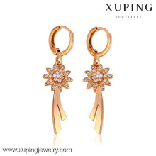 26727-Xuping pendientes al por mayor de la joyería de cobre amarillo con buena calidad